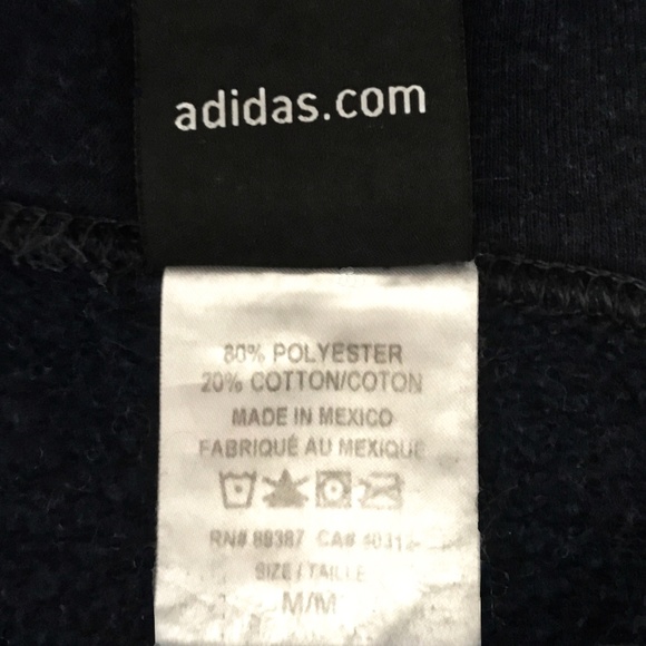 ADIDAS BLACK HOODIE SIZE M - Picture 6 of 6